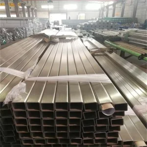Stainless Steel Square Pipe 25x25mm-120x120mm 2B Finish Cold Rolled Steel Section for Decorative and Structural Use