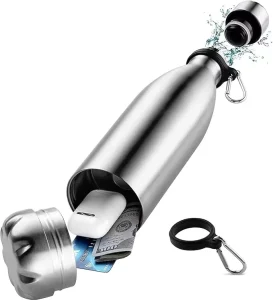Stainless Steel Stash Can Stash Bottle Diversion Safe Storage Bottle Hide Key Secret Safe 750ml 16oz Capacity
