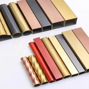 Stainless Steel Tube Golden PVD Coated 304 Mirror Finish Round for Handrail Balustrade Interior Decoration