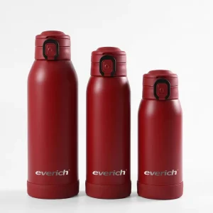 Stainless Steel Water Bottle Vacuum Flask with Lock Lid 304 Material Sports Flask