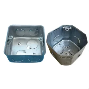 Standard Galvanized Steel Fire-Rated Electrical Junction Box GI Back Box Low Voltage