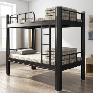 Steel Bunk Bed for Hostel Screwless Assembly High Bearing Capacity Modern Design