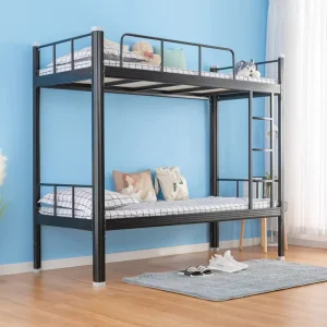 Steel Bunk Beds Double Beds Thickened Wider Iron Frame for Excellent Stability for Schools Home Bedrooms Guesthouses
