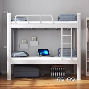Steel Double Iron Bunk Apartments Bed Detachable Metal Frame Bunk Beds Metal Bed