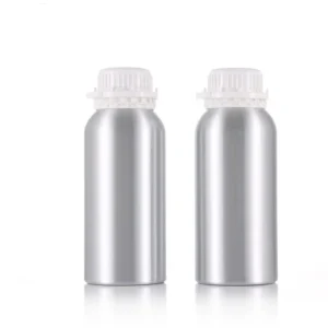 Stock Empty 100ml 250ml 500ml Matte Gold Black White Cosmetic Essential Oil Aluminum Bottle