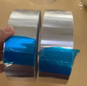 Strong Adhesion Aluminum Foil Tape with Liner 0.05mm Silver Foil Tape High Tensile Strength for Industrial Sealing & Repair