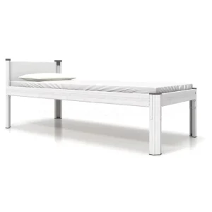 Strong Newly Metal School Dormitory Hostel Adult Students Single Bed Sheets Frame with Mattress