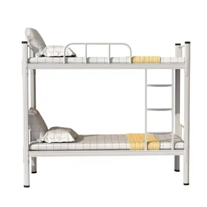 Student Bedroom Dormitory Furniture Double Layer Metal Bunk Bed