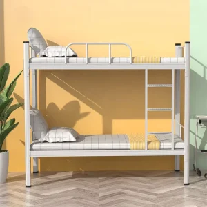 Student Bedroom Dormitory Furniture Double Layer Metal Bunk Bed