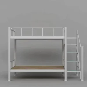 Student School Sturdy Bunk Beds Dormitory Metal Bed Frame Apartment Bed Single Dormitory Bed with Ladder