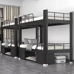 Sturdy Dormitory Bunk Bed Double Layer Thickened Steel Structure for Staff Hostel
