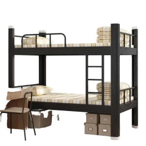 Sturdy Metal Frame Double Size Bunk Bed Double Bunk Bed Frame Metal Bunk Beds for Schools& Hospital