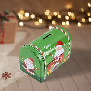 Supplier Custom Metal Piggy Bank, Christmas Mailbox Shape