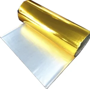 Sustainable Eco Friendly Aluminum Plated PET Insulation Film LDPE Coated Metal Foil for Food Packaging Aluminum Plated PET