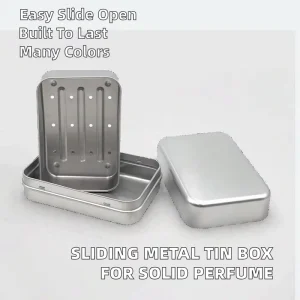 Szcrown Tinplate Square Matte Drawer Style Push pull Box with Digital Printing Custom Logo in Varies Colors for Blush Cosmetic