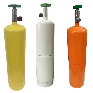 TPED DOT Empty 1000g Steel Gas Cylinder with Valve for Refrigerants Freon R-134A