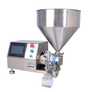 Table top Semi Rotor Pump Lobe Pump Gear Pump Filling Machine for Chilli Sauce Pickle Ketchup Filler