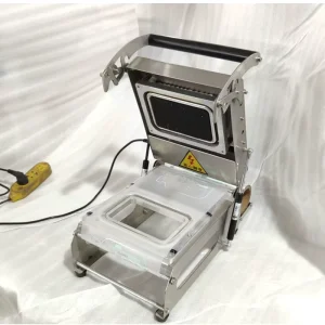 Tabletop Manual Food Tray Sealing Machine for Fruit, Meat, and Food Containers