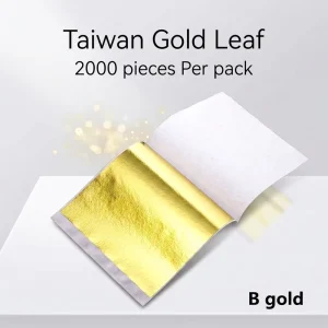 Taiwan Gold Leaf 9 x 9cm Sheet for Furniture, Craft and Temple Gilding Decoration