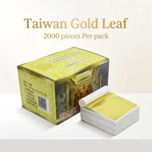 Taiwan K Gold Leaf 9 x 9cm for Craft, Furniture and Temple Gilding Decoration