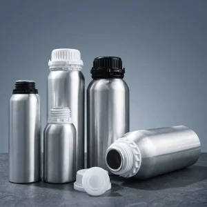 Tamper-Evident Empty Aluminum Bottles, 50ml 100ml 150ml 200ml 250ml 500ml 1000ml