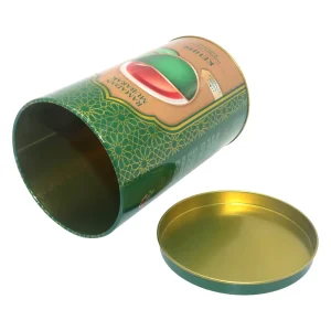 Tea Tins High Quality Metal Packaging Round Coffee Can Customize Unique Metal Packaging 100G