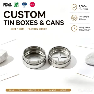 Throat Candy Metal Storage Box Pill Metal Can