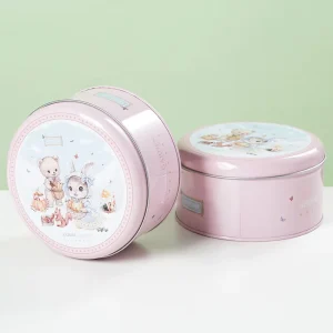 Time New BXG041 Direct Supply Source Manufacturer Tinplate Food Grade Large Cake Candy Cookie Cans UV Coating Customizable