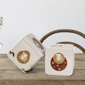 Tin Can Coffee Storage Packaging Metal Can Loose Tea Can and Matcha Spice Packaging Metal Tins Container With Lid