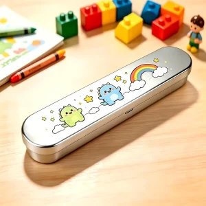 Tinplate Box Eco Friendly Recycled Materials Custom Logo Durable Reusable Desktop Stationery Storage Bulk Purchase Gift & Craft