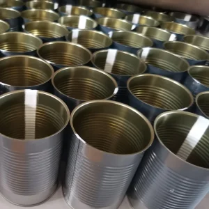Tinplate Empty #10 #300 #307 #401 #502 #603 Cans for Food Boxes with Ring Pulled Open Lid Metal Tin Can Containers