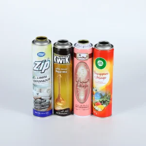 Tinplate Metal Aerosol Can for Paint Spray Chemical Industrial Use Screen Printed