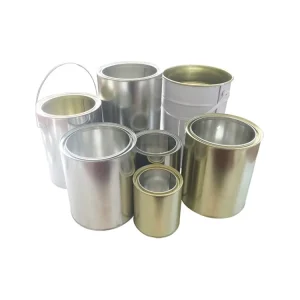 Tinplate Metal Cans With Lever lock Lids Chemical Packaging Containers Suitable for Products Such As Paint and Putty
