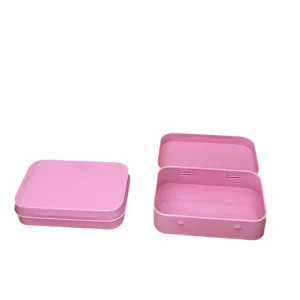 Tinplate Metal Hinged Storage Box for Nails Pipes Jewelry Watches and Eyewear Model 956022