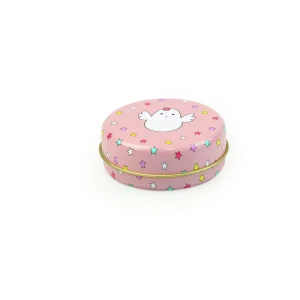 Tinplate Round Metal Cosmetic Box for Essential Oil Blush OEM/ODM Packaging