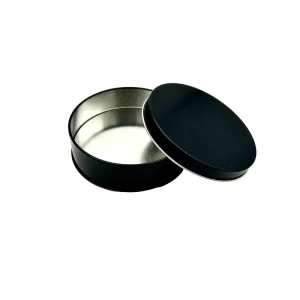 Tinplate Screw Cap Metal Can Custom Logo Airtight Eco Friendly Candy Snack Tea Chewing Gum Food Storage Packaging