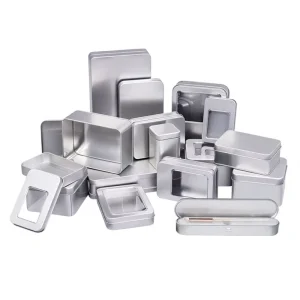 Tinplate Window Storage Box for Jewelry, Watches, and Eyewear, Multi-Shaped and Embossed