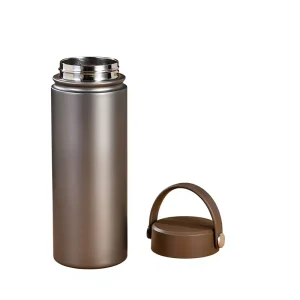 Titanium Water Bottle 550ml Double Insulated for Travel