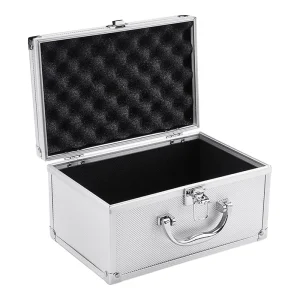 Toolbox Carrying Case with Handle Portable Organizer Container Metal Hardware Tool Storage Case