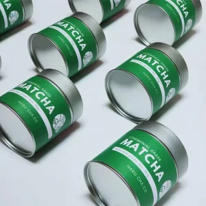 Travel Sized 30 50g Tin Cans for Matcha Tea Coffee Powder with Sealed Screw Cap Custom Metal Packaging