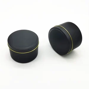 Trending Products Top Selling 8 oz Metal Candle Holder Jar with Lid Metal Cans for Candles
