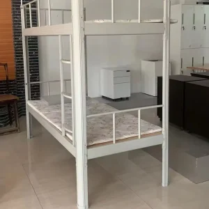 Twin Full Steel Platform Bed Frame School Home Hotel Hostel Use Metal Double Bunk Bed for 3 Kids