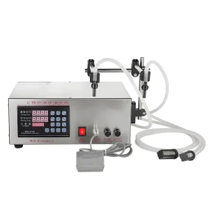 Two Heads Hot Selling Big Panel Liquid Filling Machine Stable Filling Digital Liquid Filler Filling Volume Adjustable with Pedal