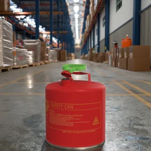 Type I 5 Gallon Red Safety Can Fireproof Round Metal Can Zyn Metal Can with Funnel