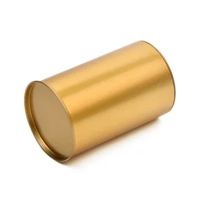 Unique Product Large Inventory Tin Round Cans Blank Metal Candle Tins Gold blue pink red Cylinder round Shape Tin Cans with Lids