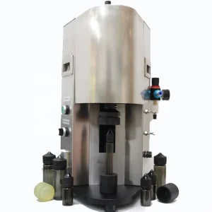 Universal 10ml 120ml Semi Automatic Chubby Bottle Capping Machine Pneumatic Driven Wood Plastic Glass Easy Operate Food Sealing