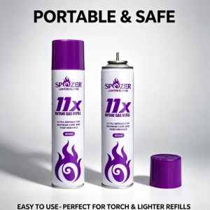 Universal Butane Gas Cylinder 300 ml Lighter Refill Fuel Butane Gas for Kitchen Torches Camping Picnic