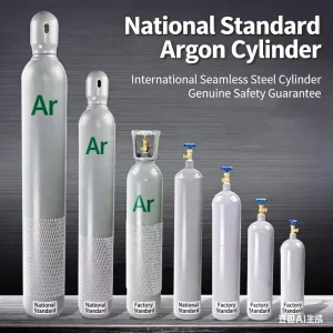Used Industrial Argon Gas Cylinder Small Size 6m Capacity 3-Year Warranty