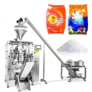 VFFS Auger Filler Packing Machine for Spice Matcha Coffee Powder Flour and Detergent Bags or Pouches