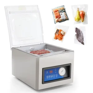 Vacuum Sealing Machine Automatic Commercial Single Chamber Vacuum Plastic Bags Film Pouch Seafood Food Sealer Packaging Machine